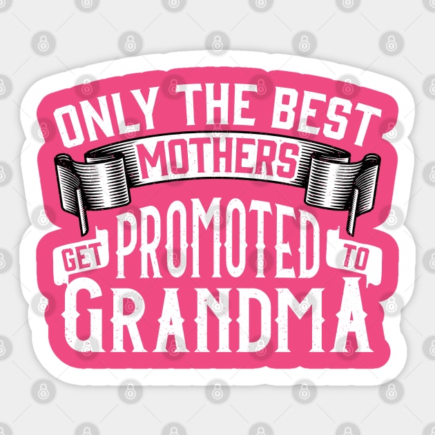Only the Best Mothers Get Promoted to Grandma Gift for Mother’s Day Sticker by creative